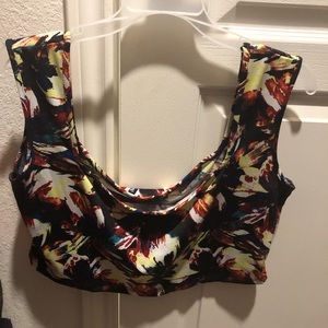 Crop Top/Midi Skirt Set